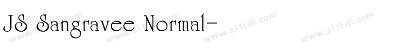 JS Sangravee Normal字体转换